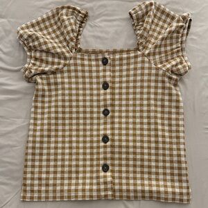 Madewell Gingham Button-Down Top
